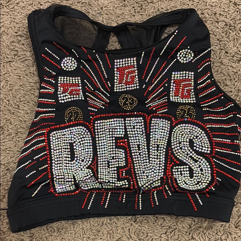 TopGun Revelation Raleigh Rhinestone Price Wear Rhinestone Embellished Top
